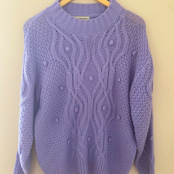 Cotton Emporium Textured Cable Sweater - Picture 2 of 5